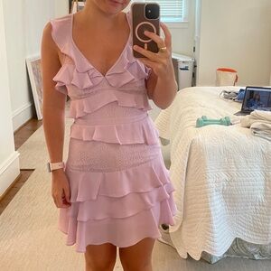 Bardot Lilac Mini Dress